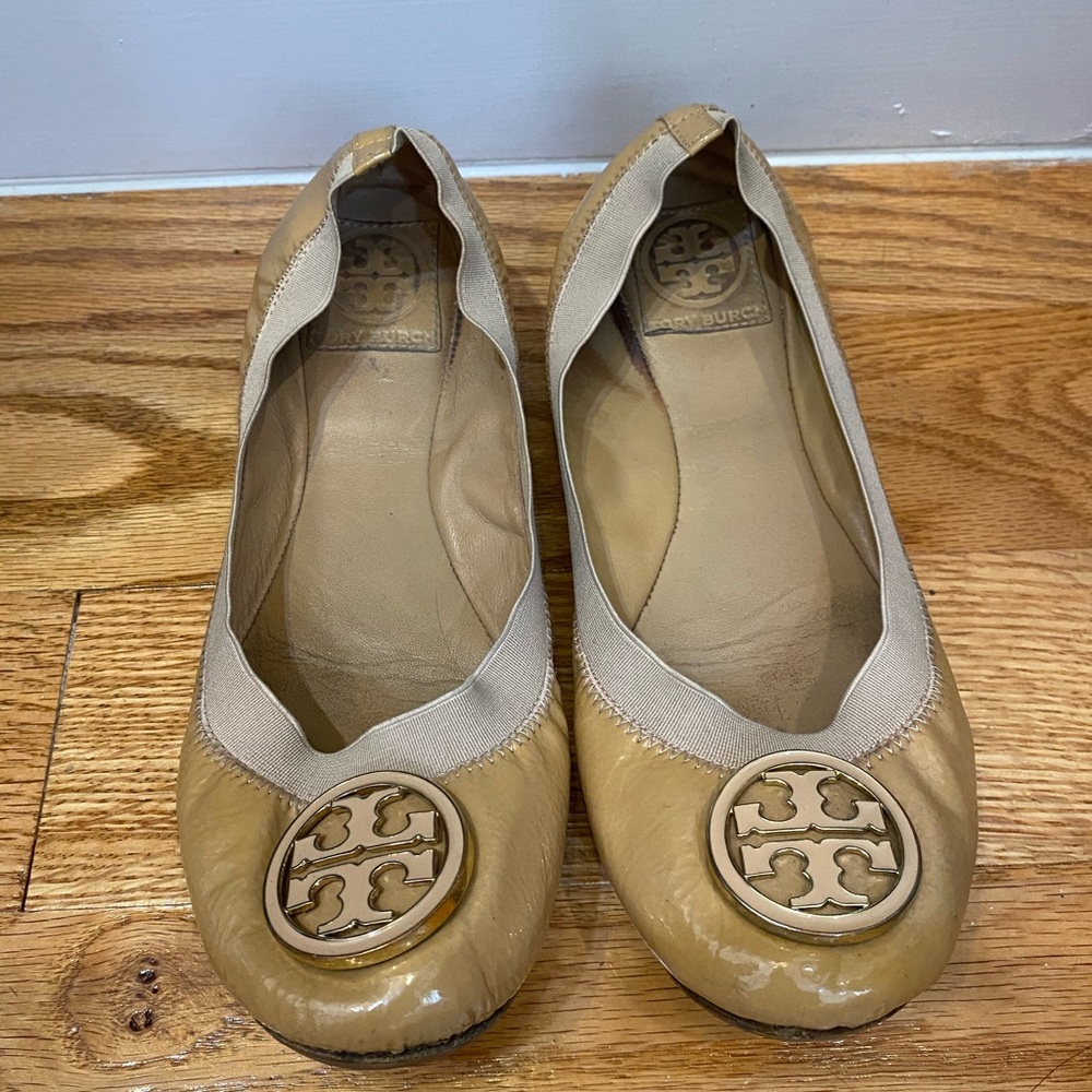 Tory Burch Caroline Patent Leather Ballet Flats